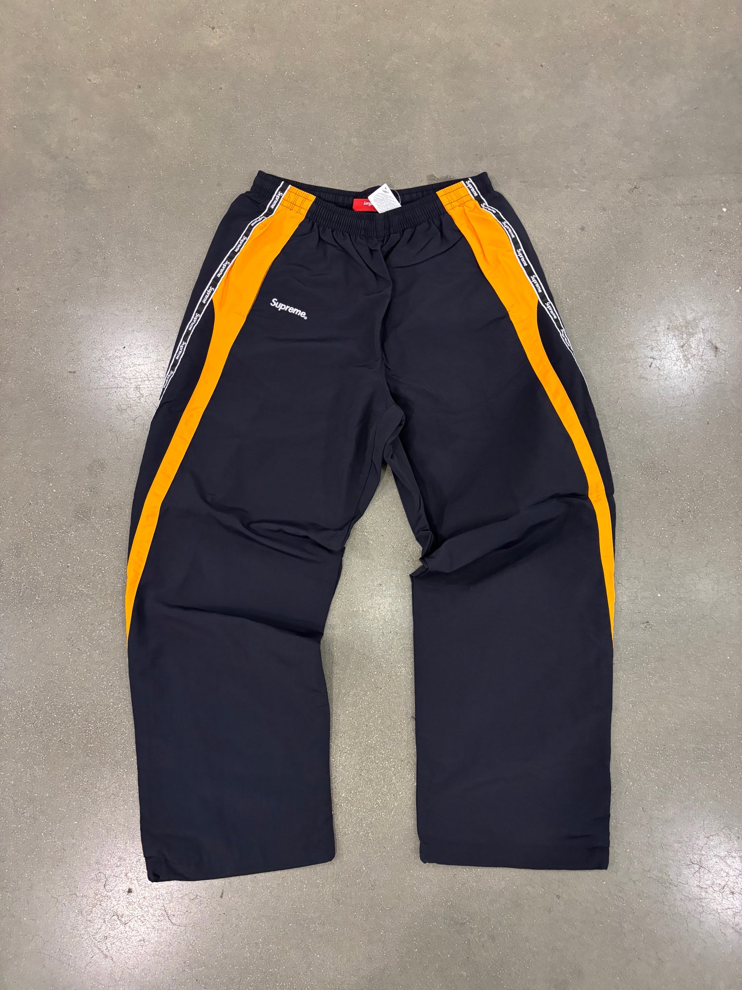 Supreme Logo Taping Track Pant Orange