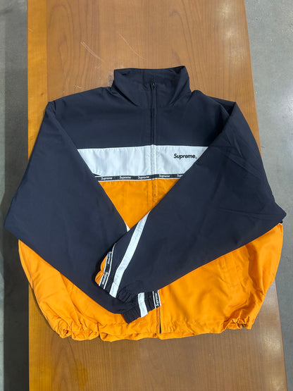 Supreme Logo Taping Track Jacket Orange