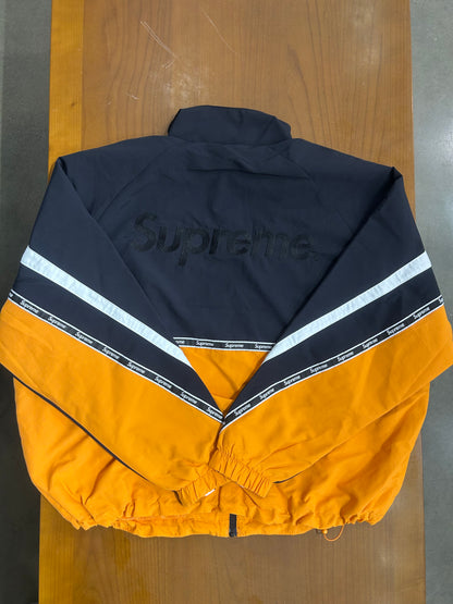 Supreme Logo Taping Track Jacket Orange