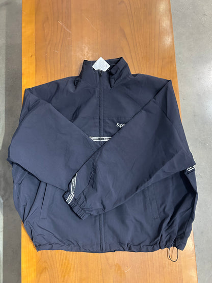 Supreme Logo Taping Track Jacket Black
