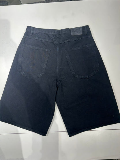 Supreme Repeat Jacquard Double Knee Denim Short Black