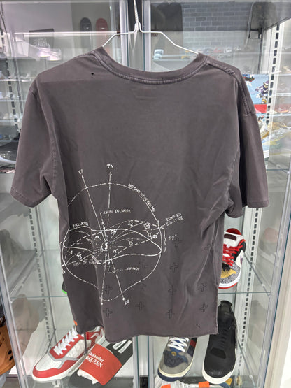 Preowned Ksubi Diagrams Biggie T-Shirt Faded Black