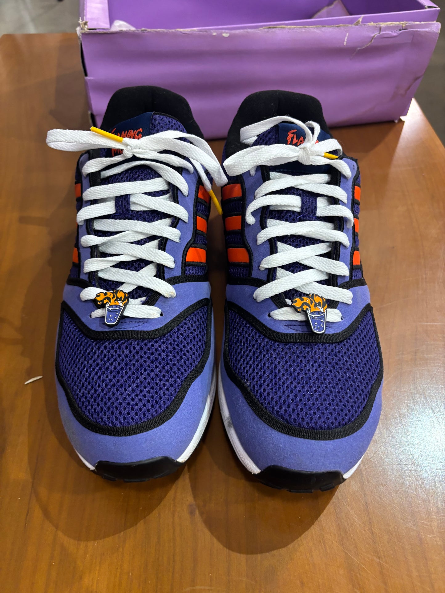 Preowned Simpsons Adidas ZX1000 Flaming Moes