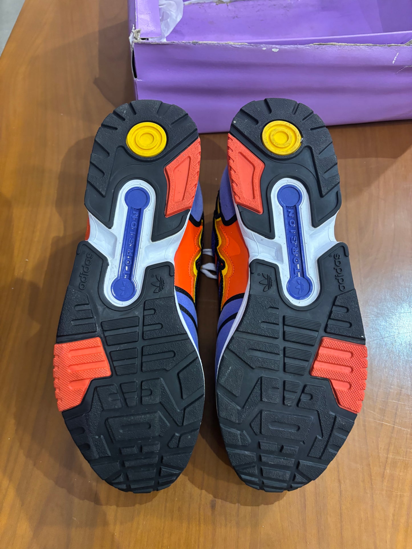 Preowned Simpsons Adidas ZX1000 Flaming Moes
