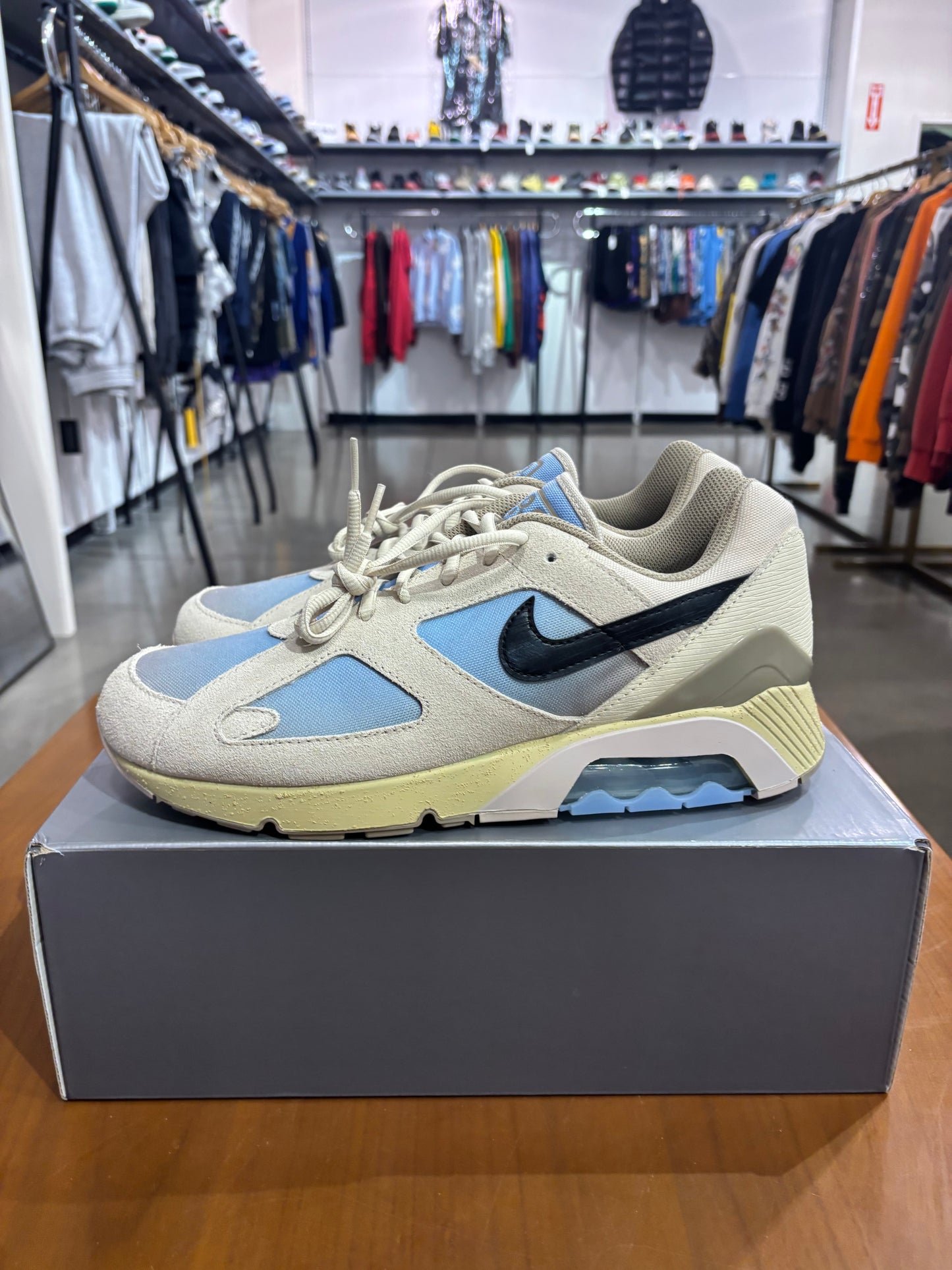 Nike Air Max 180 Light Khaki Psychic Blue