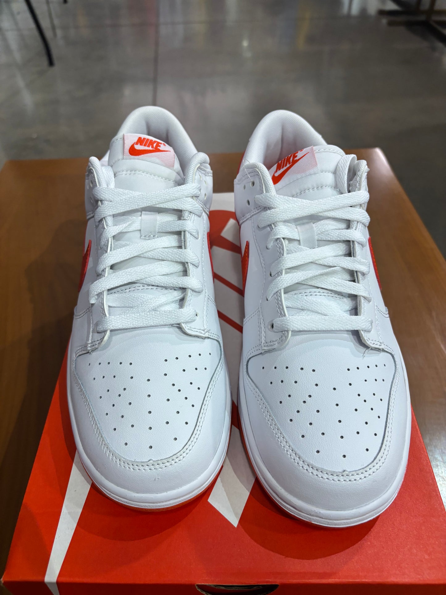 Nike Dunk Low White Picante Red