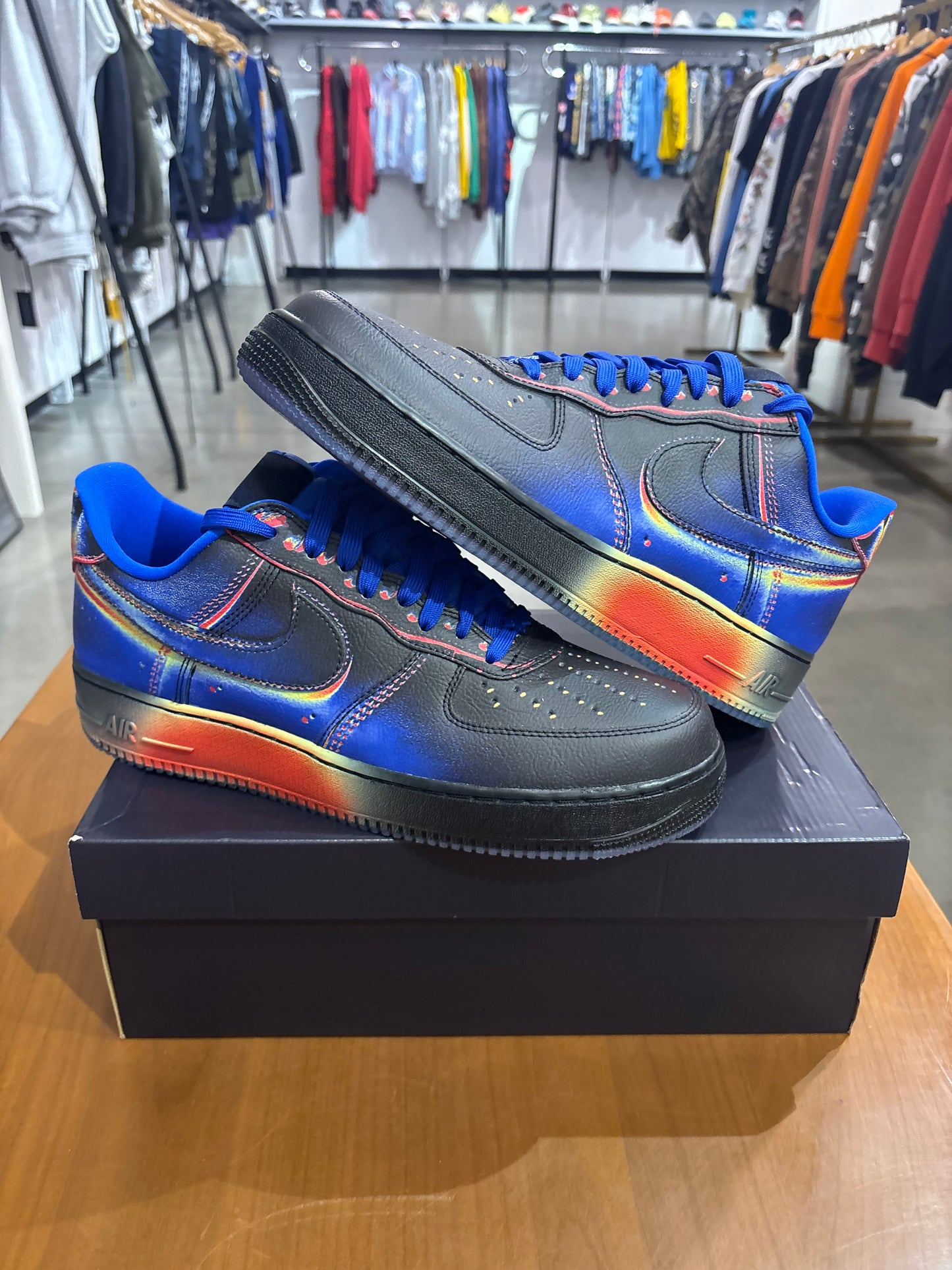 Air Force 1 Low Heat Map Black Racer Blue