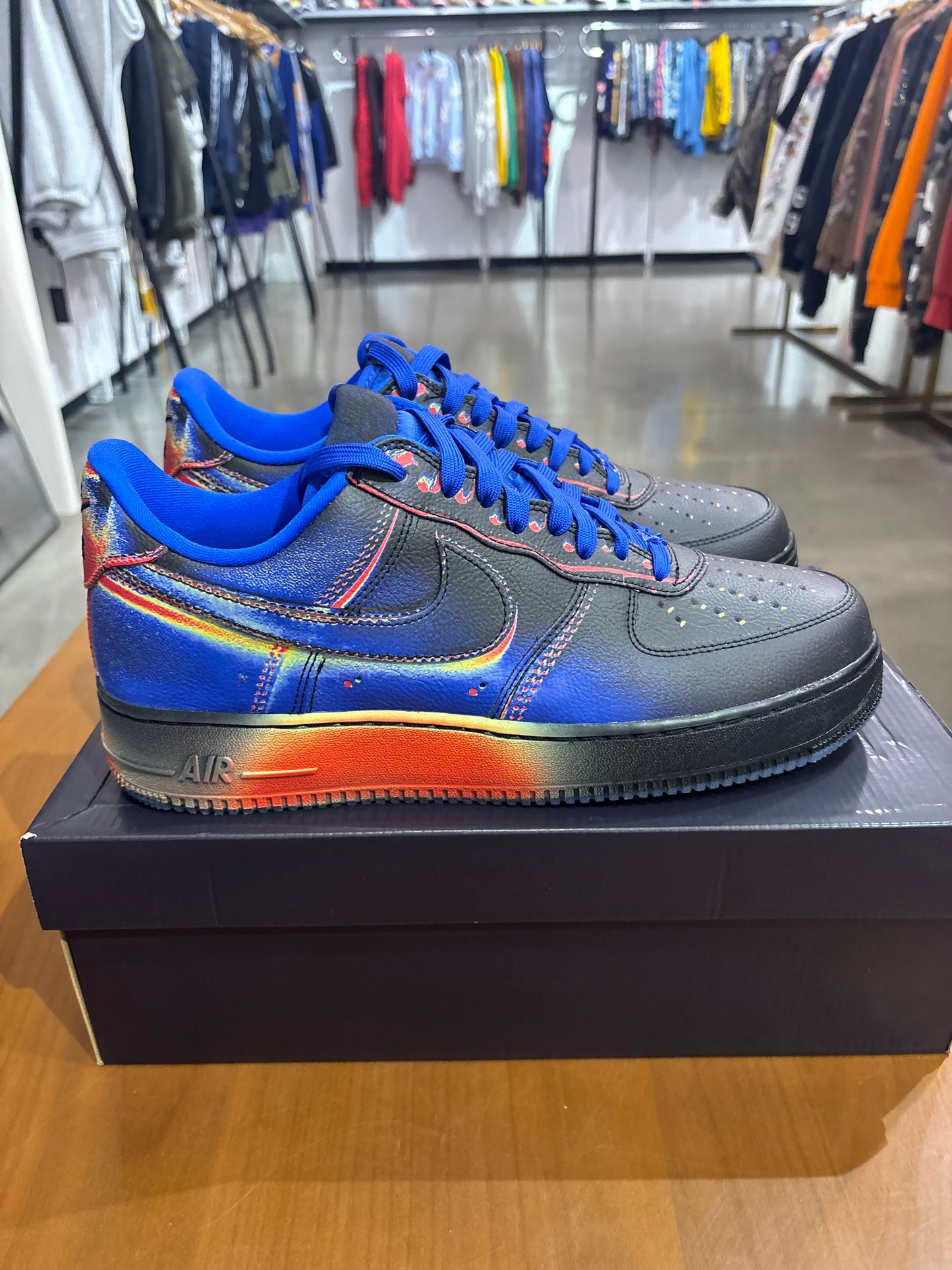 Air Force 1 Low Heat Map Black Racer Blue