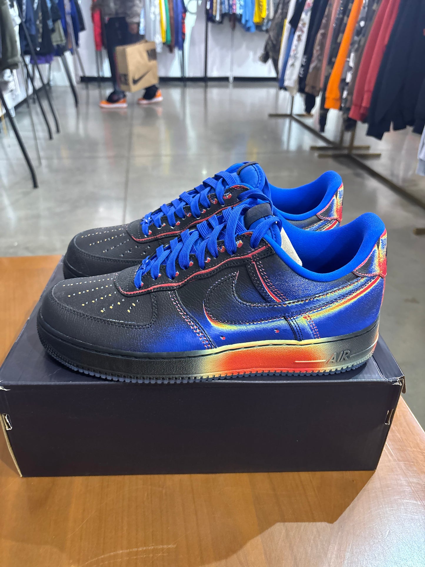 Air Force 1 Low Heat Map Black Racer Blue