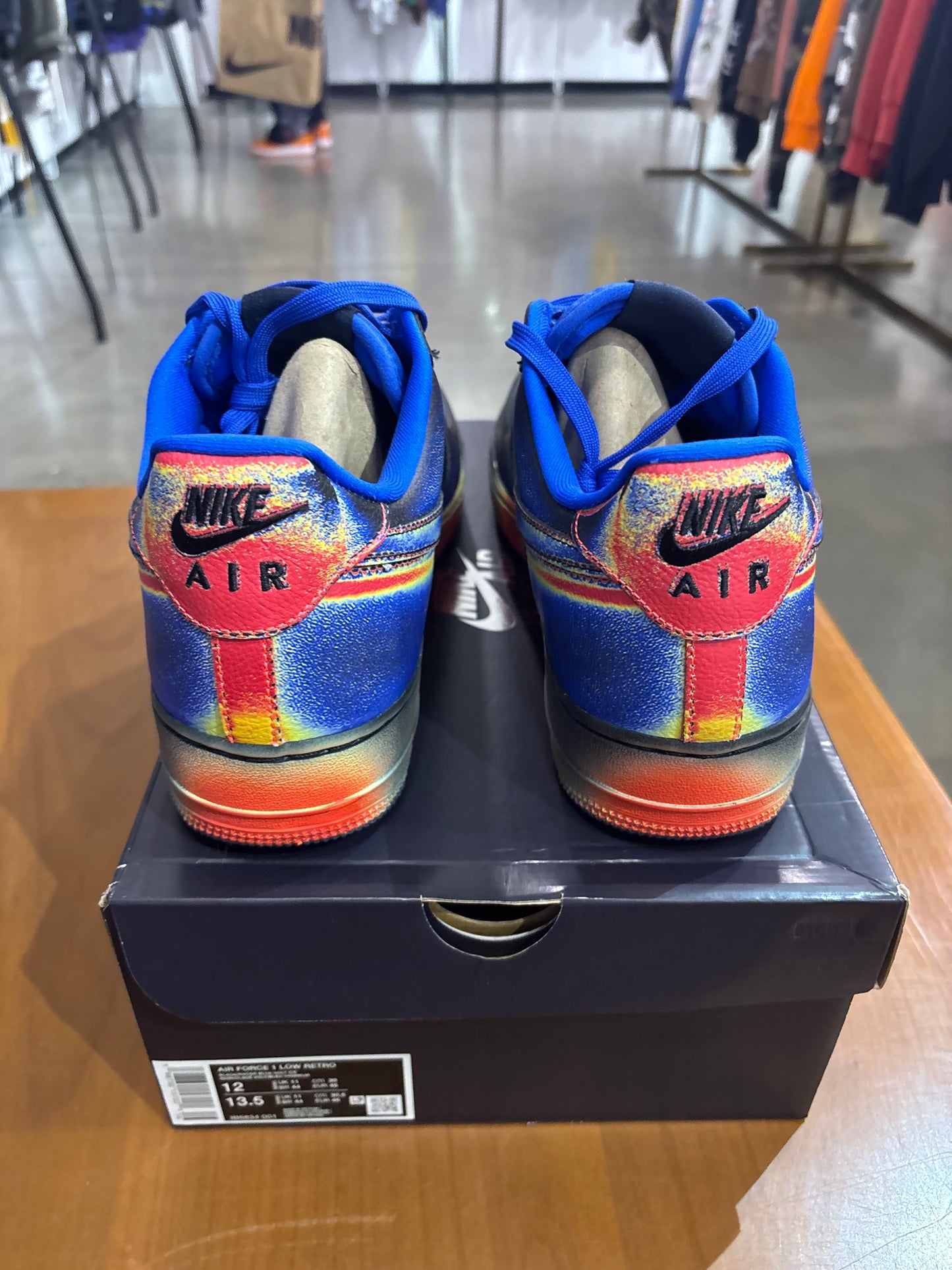 Air Force 1 Low Heat Map Black Racer Blue