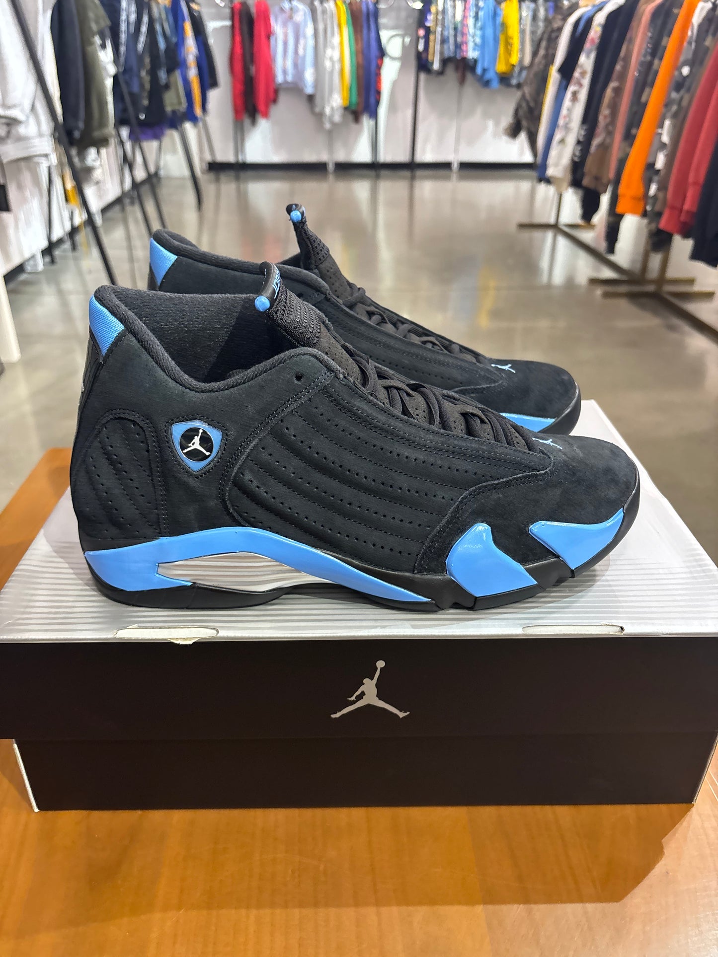 Air Jordan 14 Black University Blue