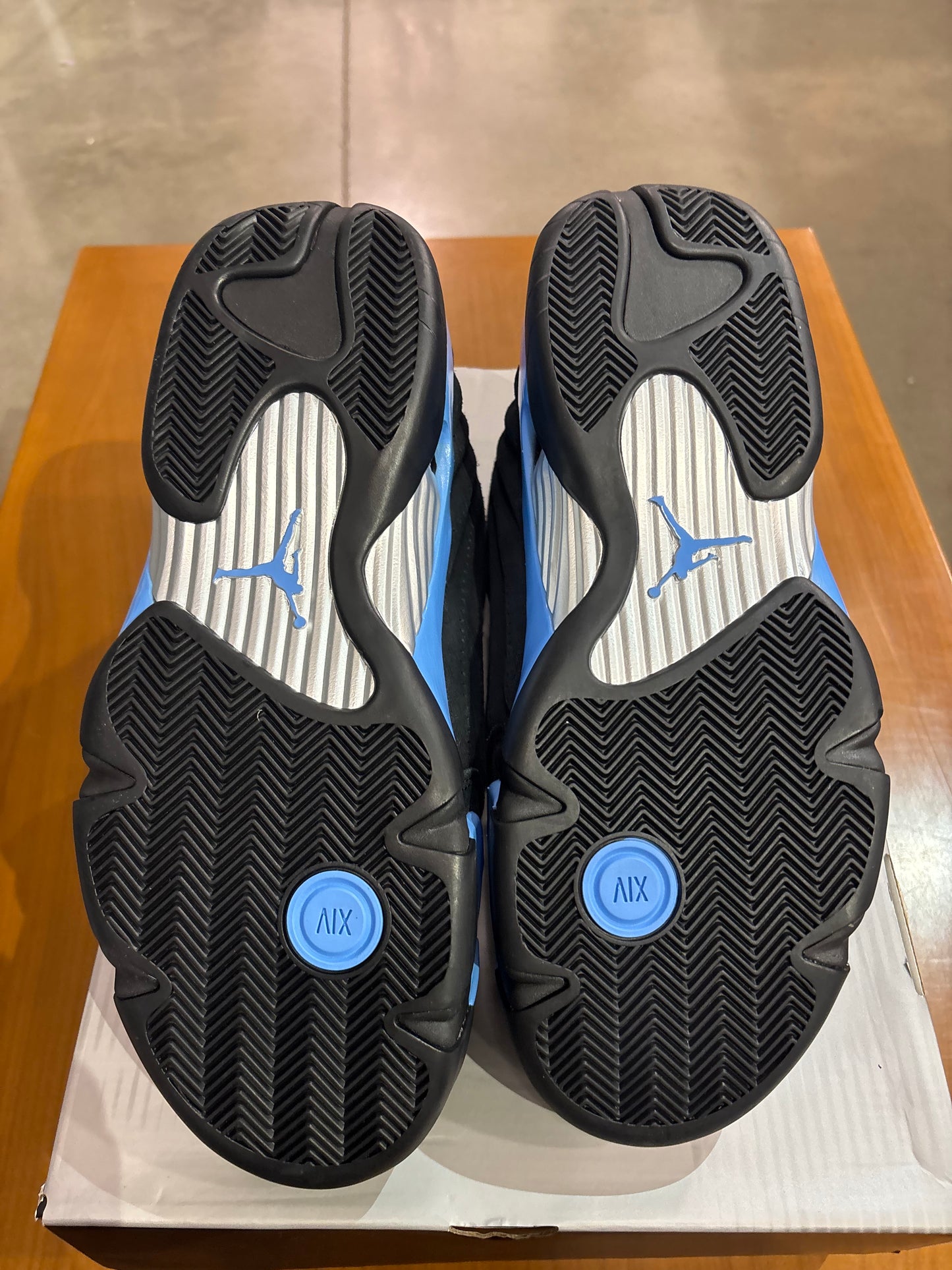 Air Jordan 14 Black University Blue
