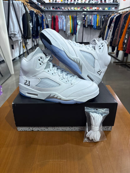 Air Jordan 5 White Metallic