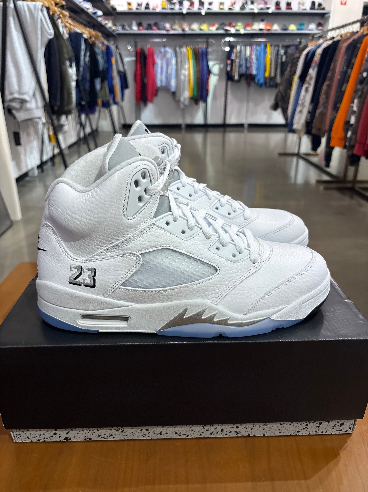 Air Jordan 5 White Metallic