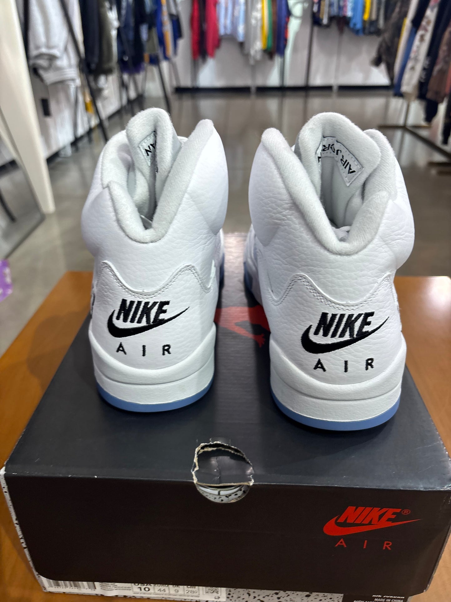 Air Jordan 5 White Metallic