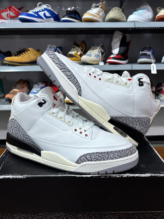 Preowned Air Jordan 3 White Cement Reimagined