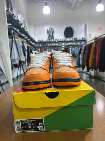 Preowned Nike SB Dunk Low Orange Lobster