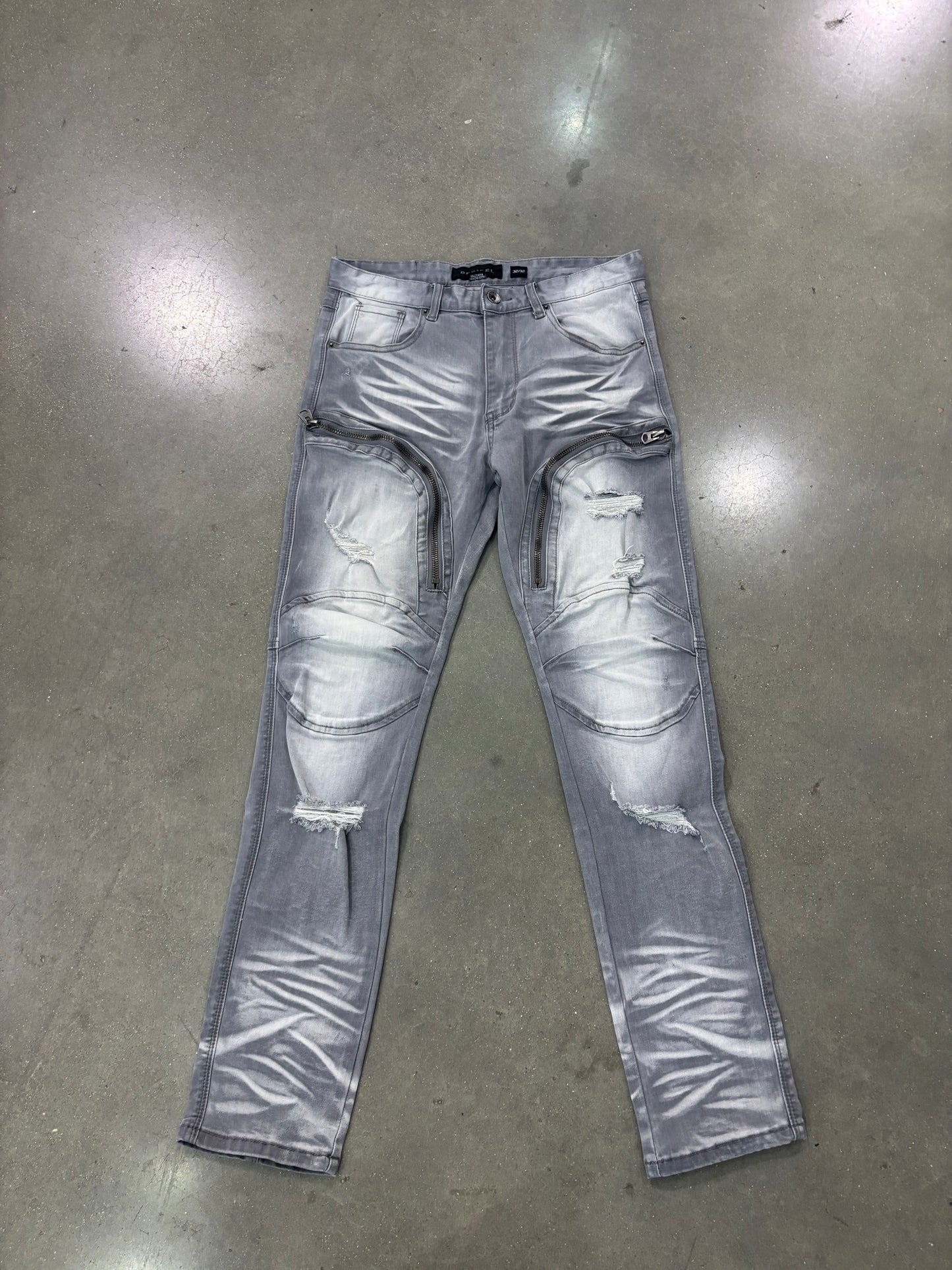 Preowned Decibel Washed Cargo Denim Grey