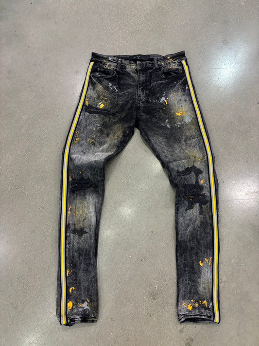 Preowned Legacy Splatter Denim Black