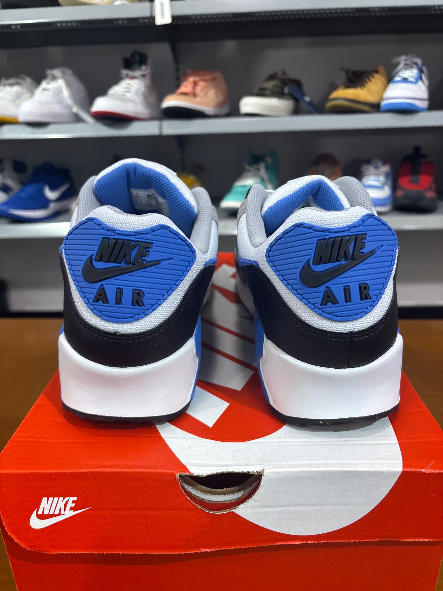 Nike Air Max 90 White Blue Crystal