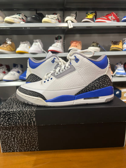 Preowned Air Jordan 3 Racer Blue