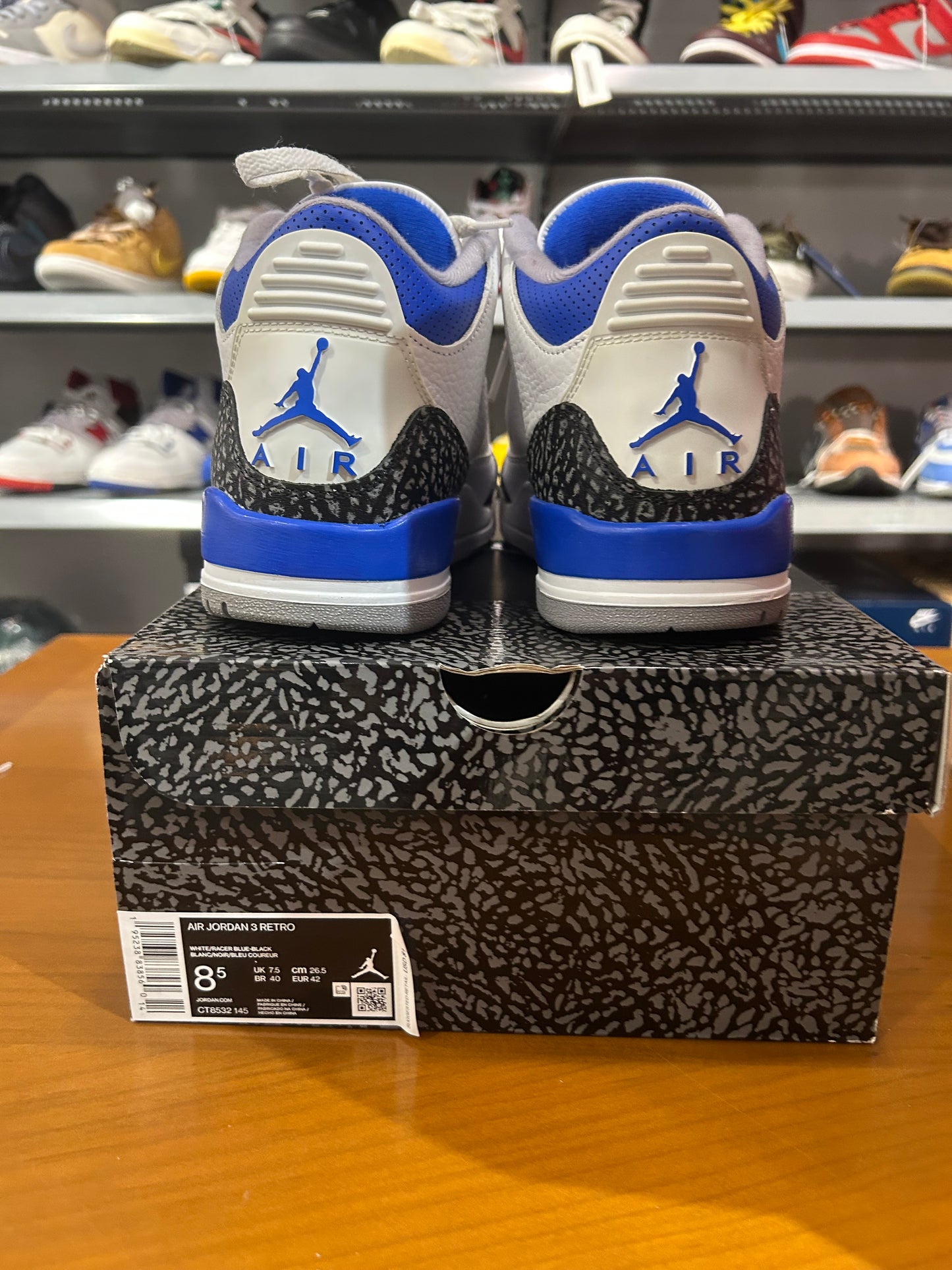 Preowned Air Jordan 3 Racer Blue