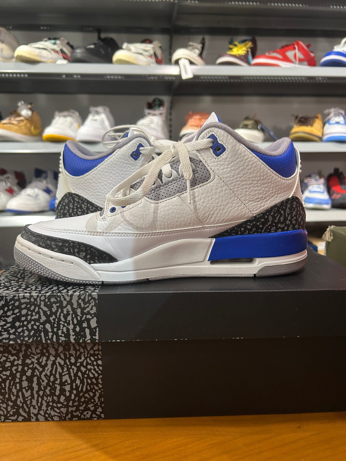 Preowned Air Jordan 3 Racer Blue