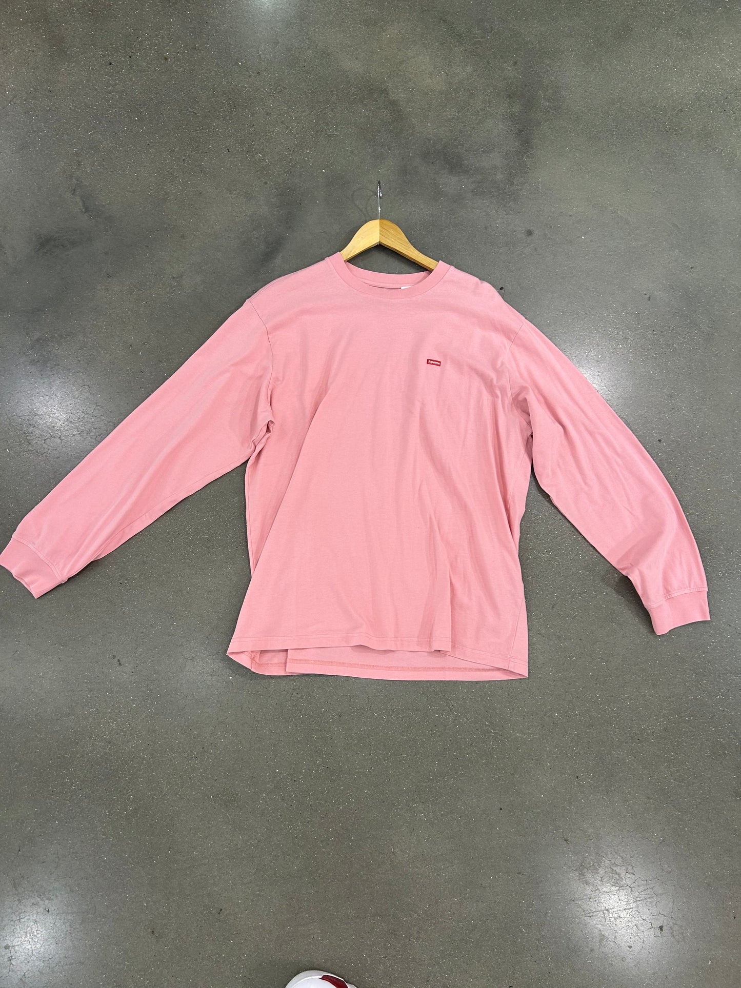 Supreme Box Logo Pink Long Sleeve