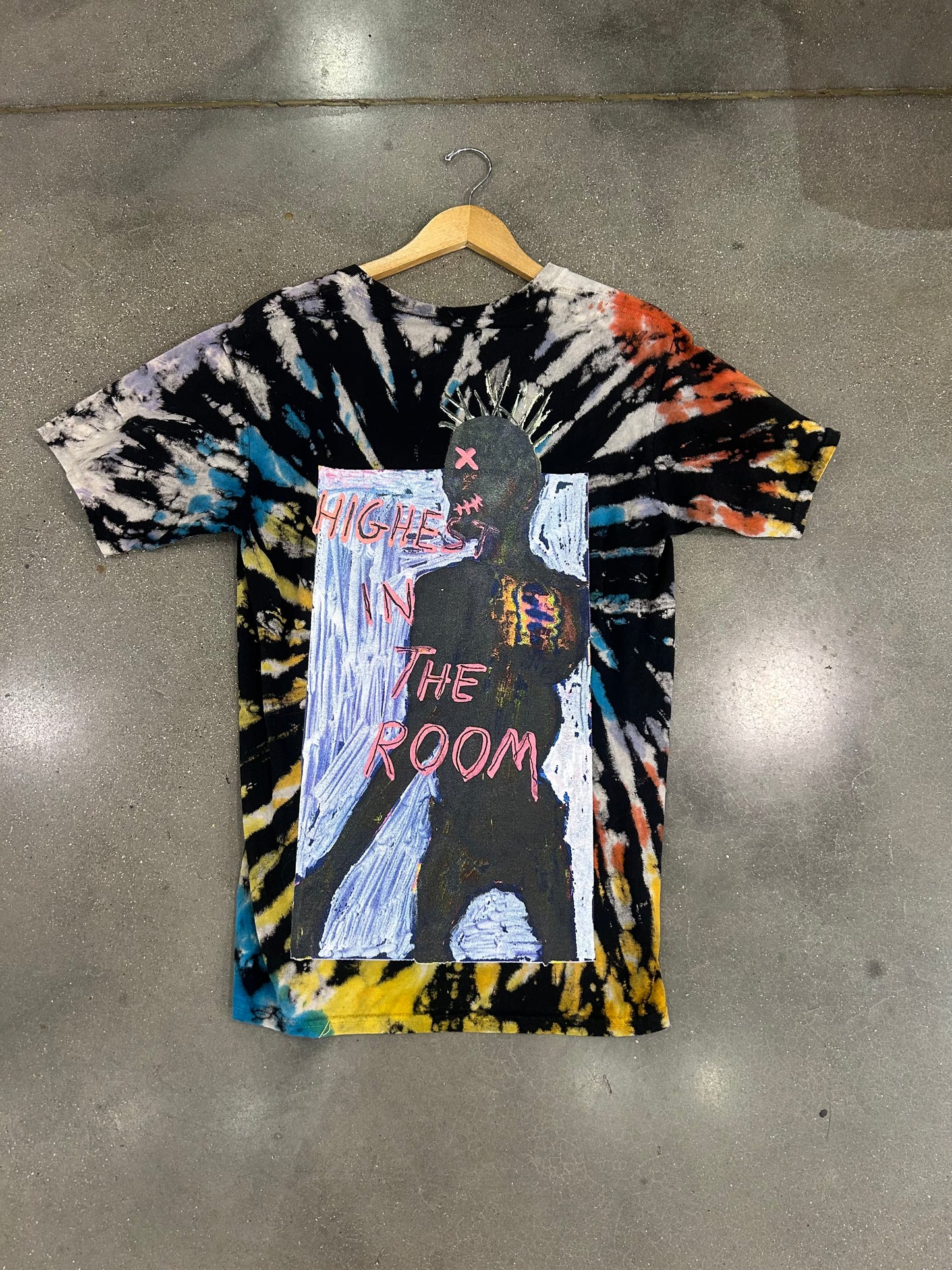 Preowned Travis Scott Cactus Jack Highest In The Room Dye T-Shirt