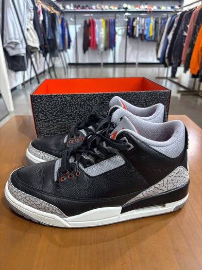 Preowned Air Jordan 3 Black Cement Reimagined (No Lid)