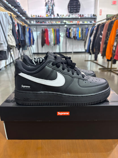 Supreme Air Force 1 Low Black (White Swoosh)