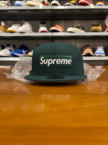 Supreme Shop Box Logo New Era 59Fifty Fitted Hat Green