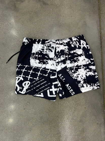 Ksubi Ikonik Boardshort Black White