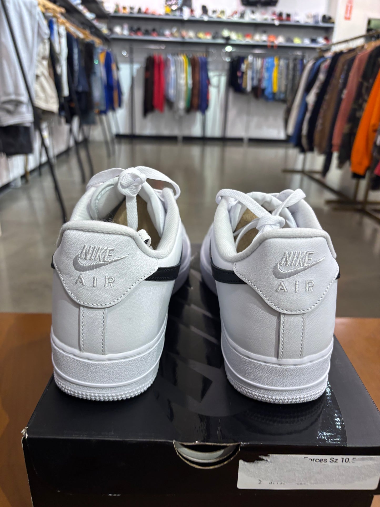 Supreme Air Force 1 Low White (Black Swoosh)