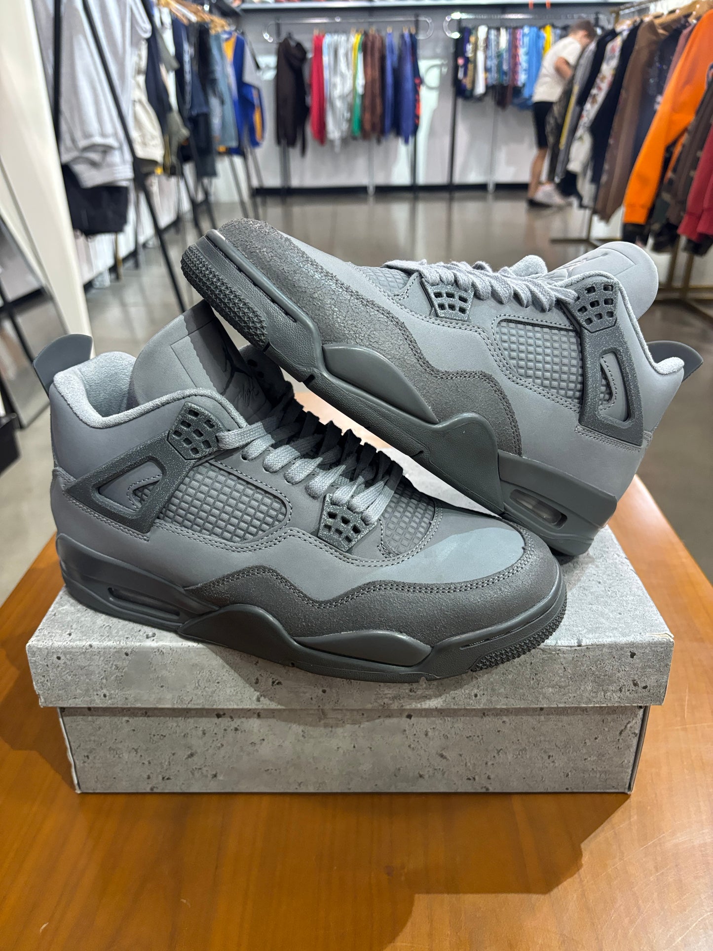 Preowned Air Jordan 4 Paris Wet Cement