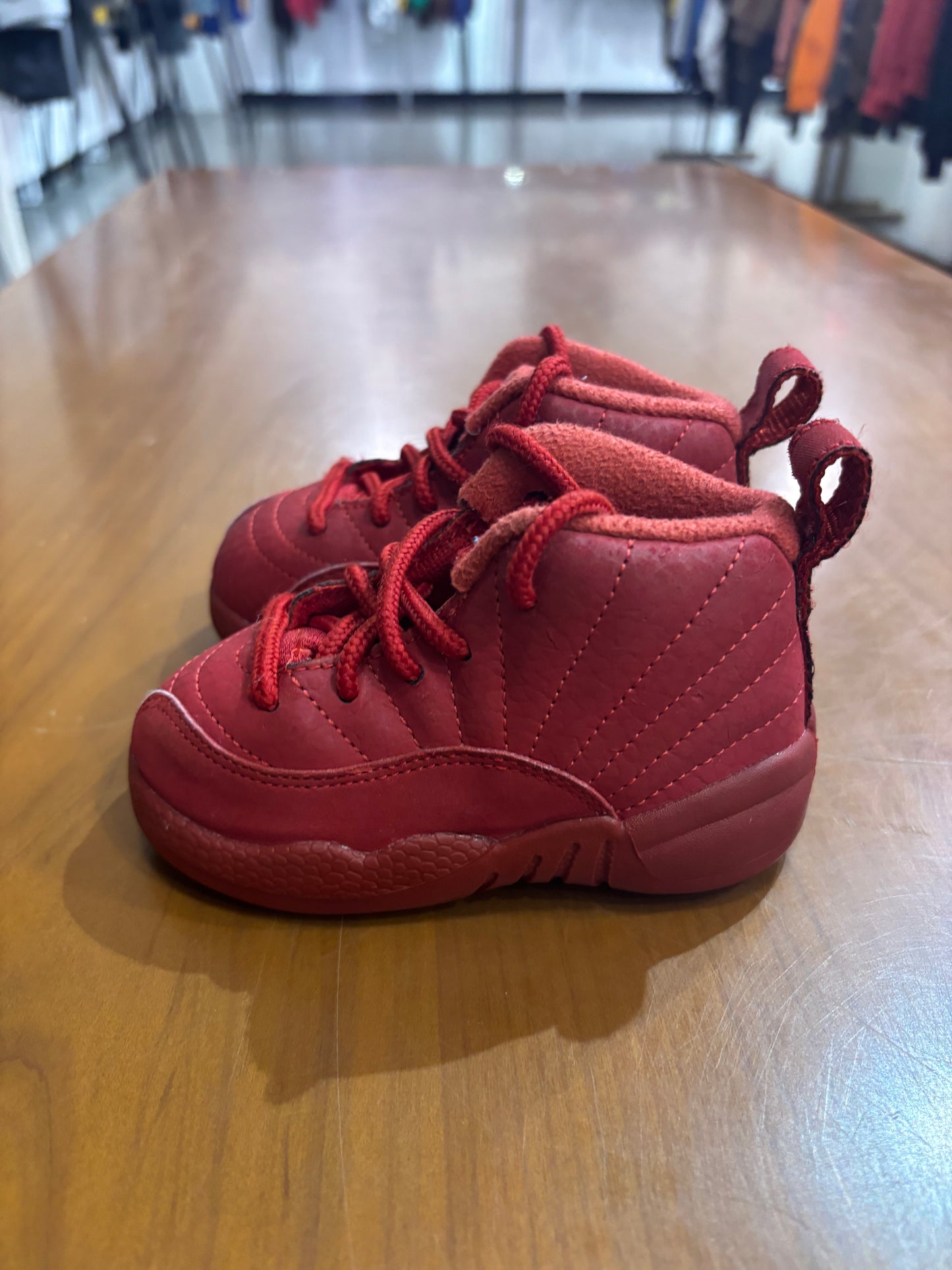 Preowned Air Jordan 12 Gym Red