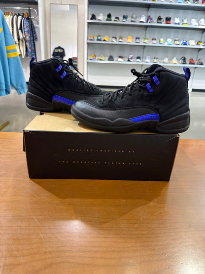 Preowned Air Jordan 12 Black Dark Concord