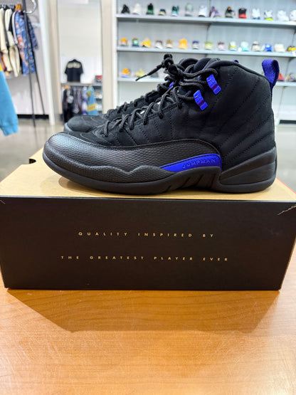 Preowned Air Jordan 12 Black Dark Concord