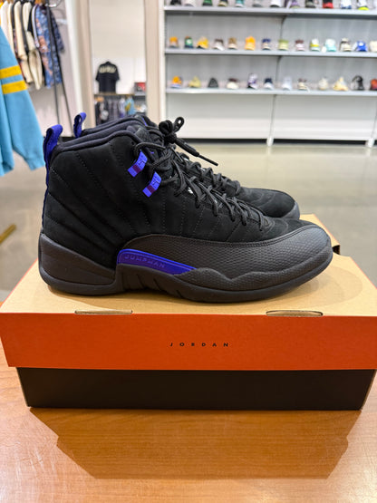 Preowned Air Jordan 12 Black Dark Concord