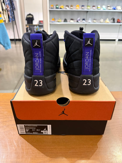 Preowned Air Jordan 12 Black Dark Concord