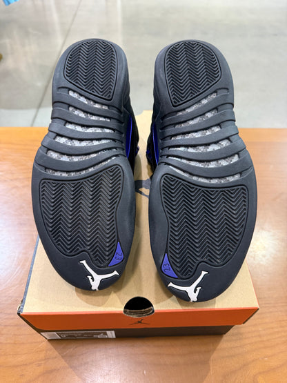 Preowned Air Jordan 12 Black Dark Concord