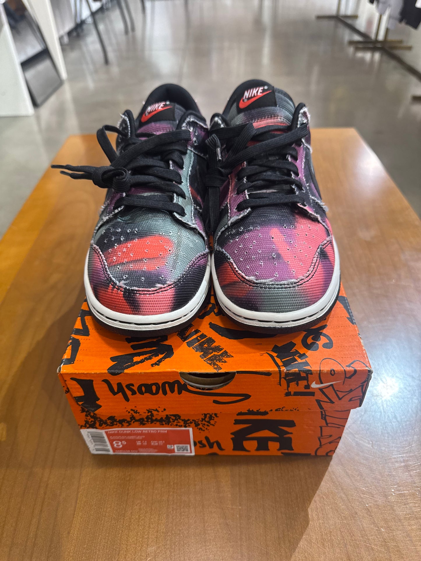 Preowned Nike Dunk Low Graffiti Pink