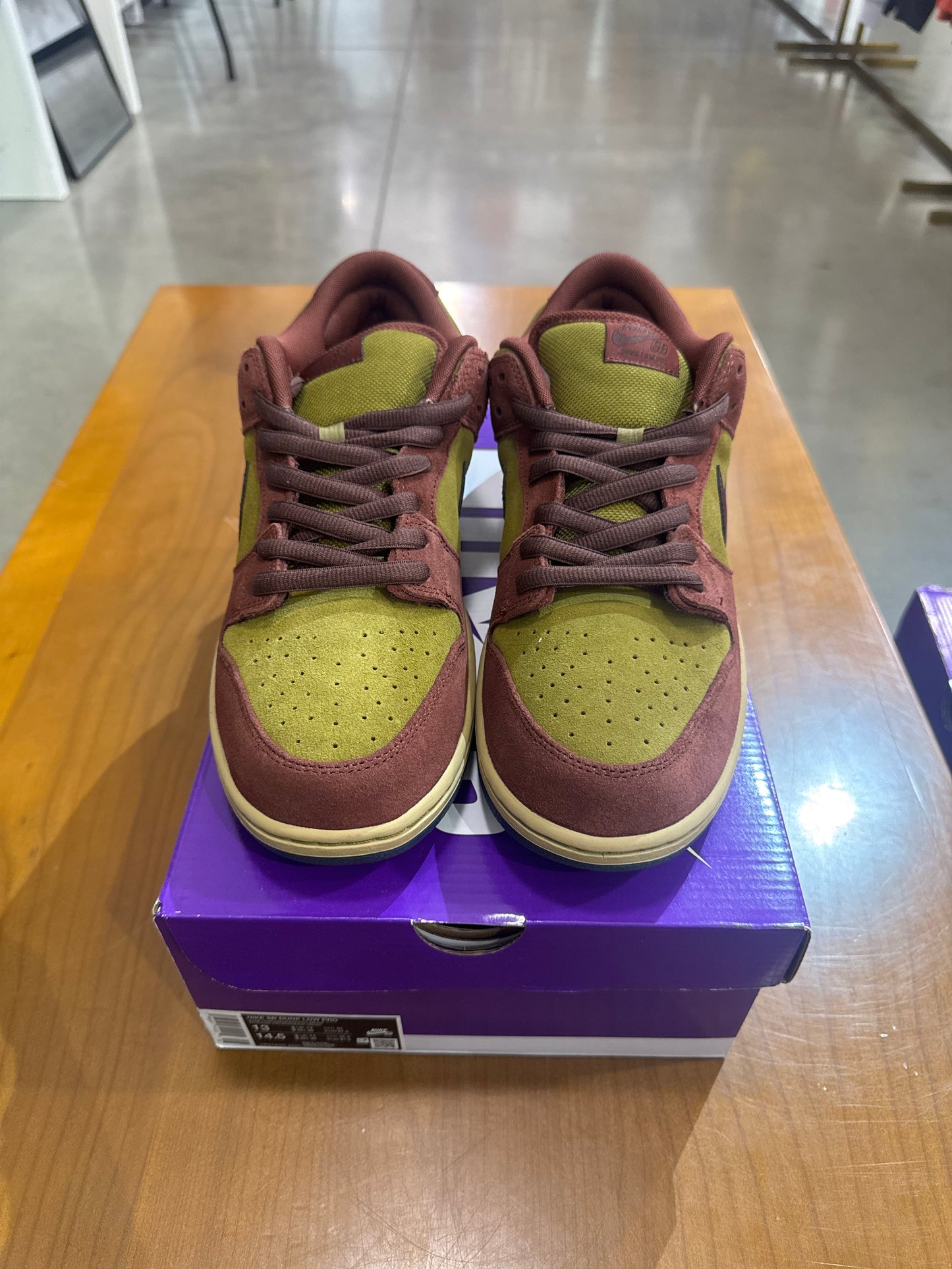 Nike SB Dunk Low Dark Team Red Olive Flak