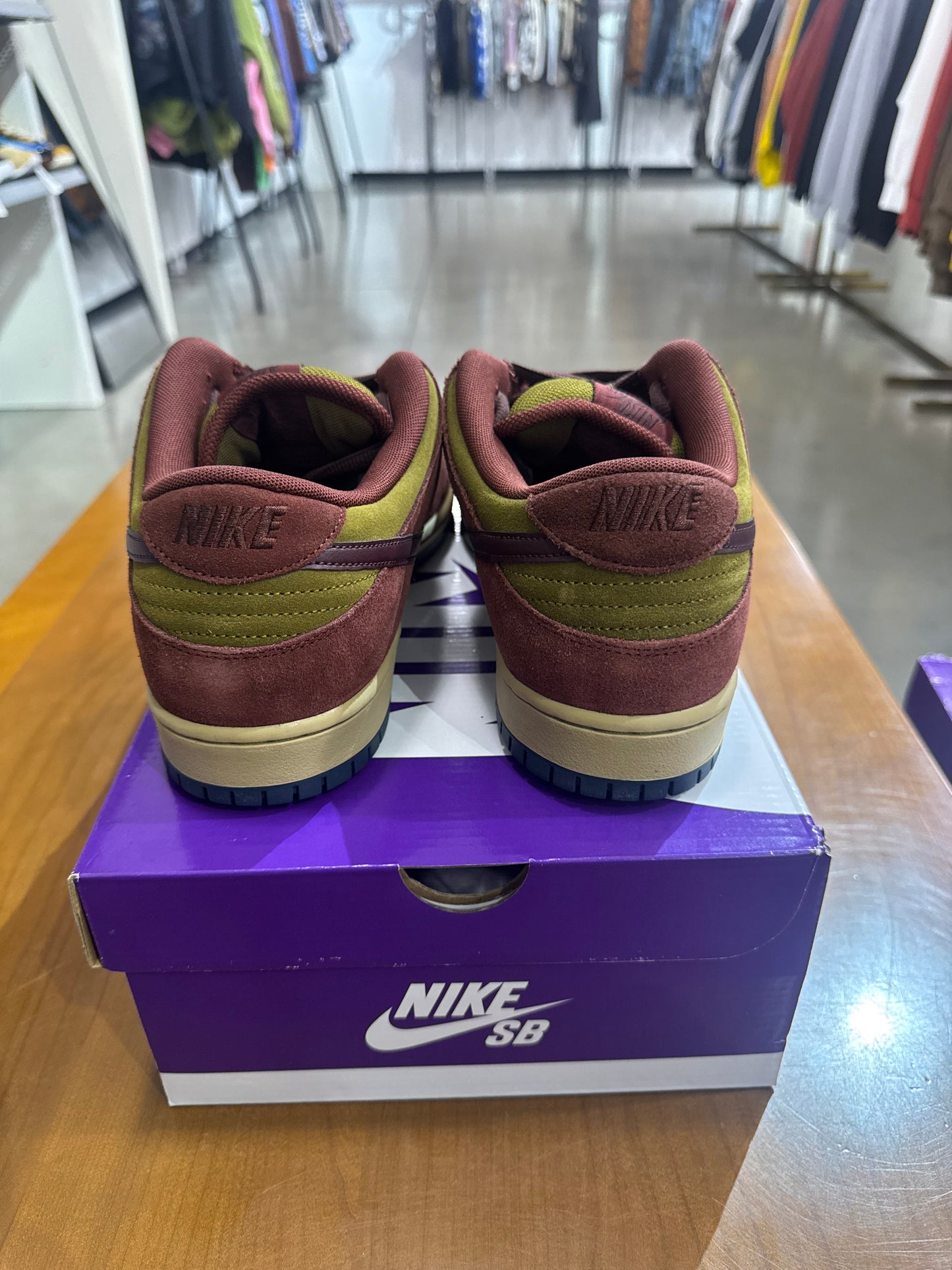 Nike SB Dunk Low Dark Team Red Olive Flak