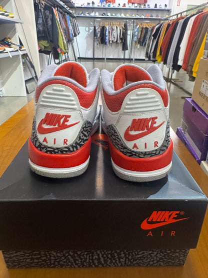Preowned Air Jordan 3 Fire Red