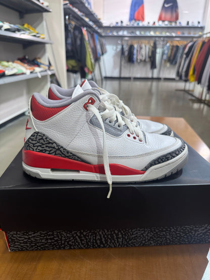 Preowned Air Jordan 3 Fire Red