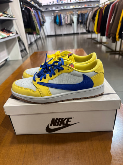 Preowned Travis Scott Air Jordan 1 Low Canary