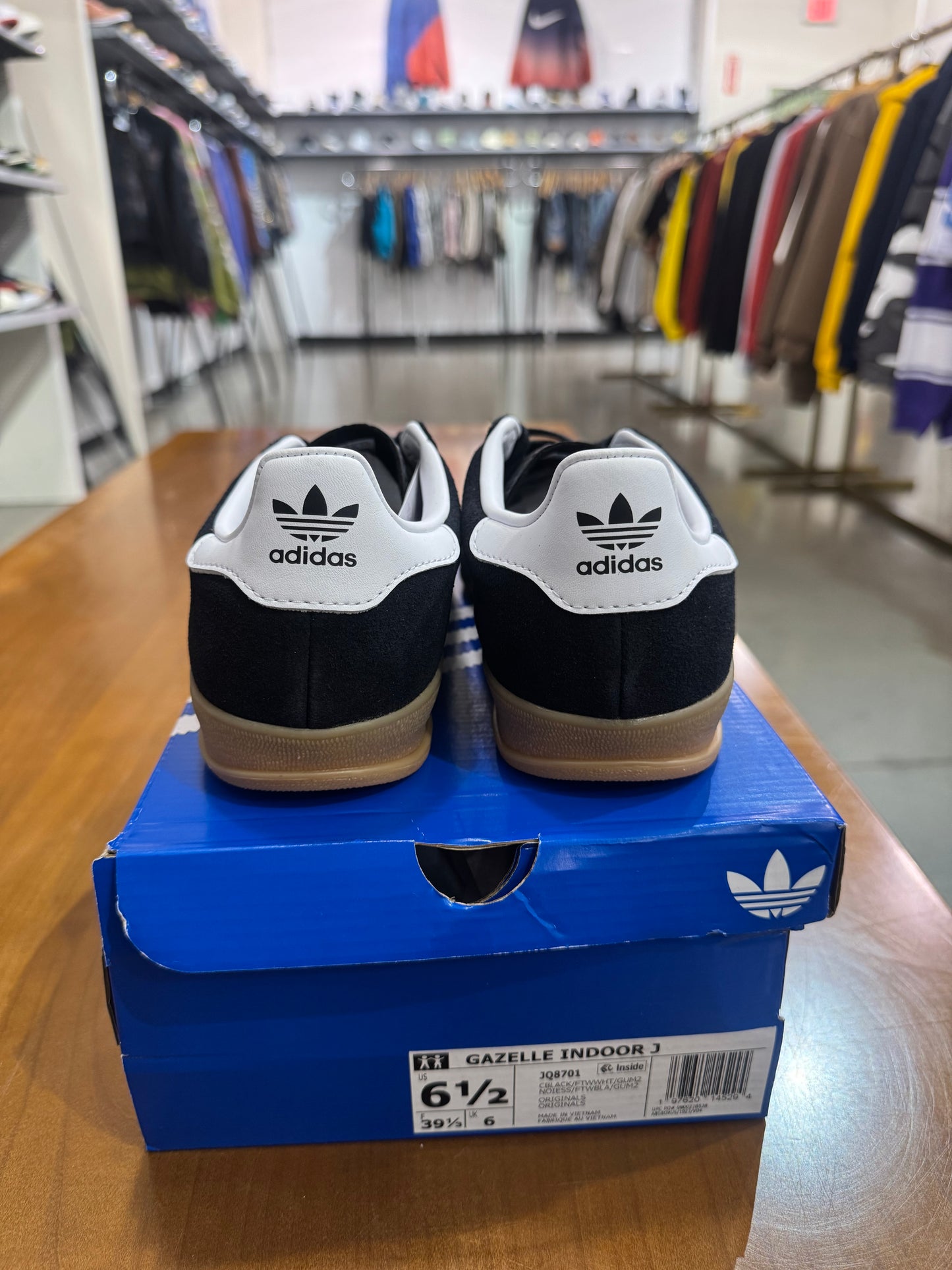 Adidas Gazelle Black White Gum