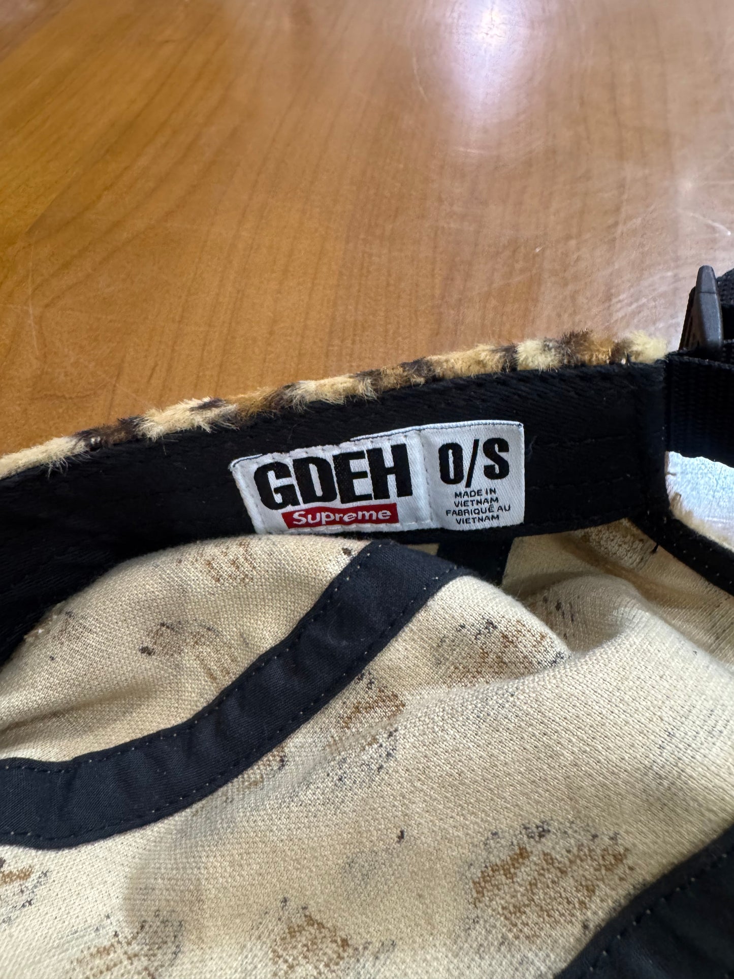 Preowned Supreme GOODENOUGH Crushed Rayon Camp Cap