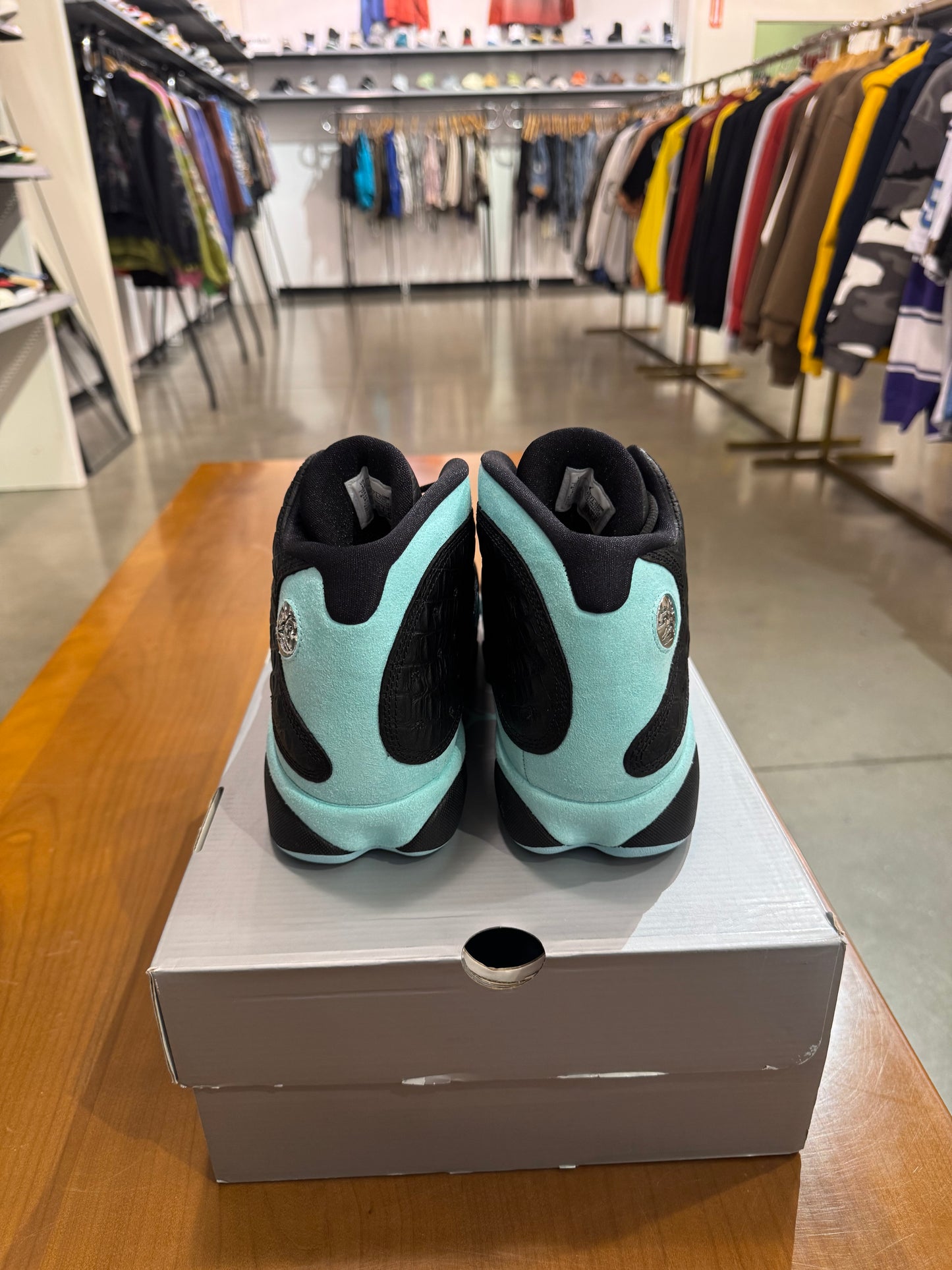 Air Jordan 13 Black Island Green